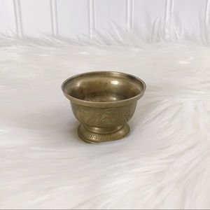 Vtg Brass Candle/Incense Holder